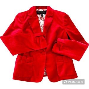 Red blazer. Brand by luxury is a state of mind.  Size 2